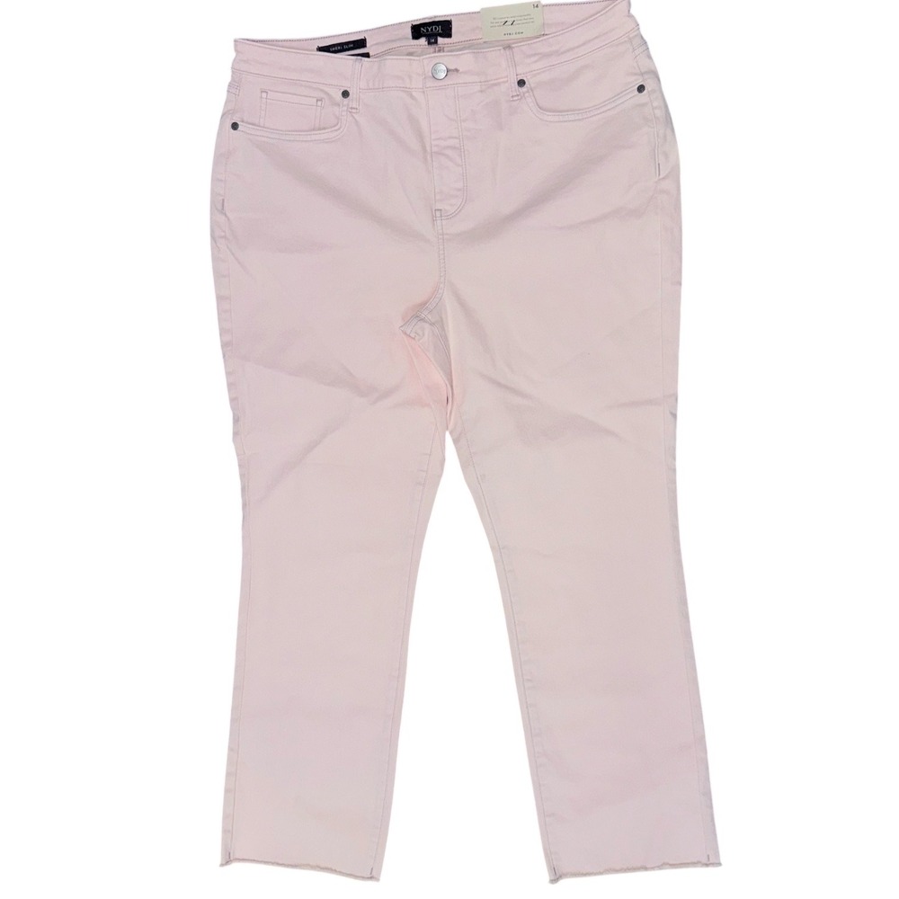 NYDJ Womens 14 Slim Fit Sheri Slim Ankle Jeans Carnation Pink NWT